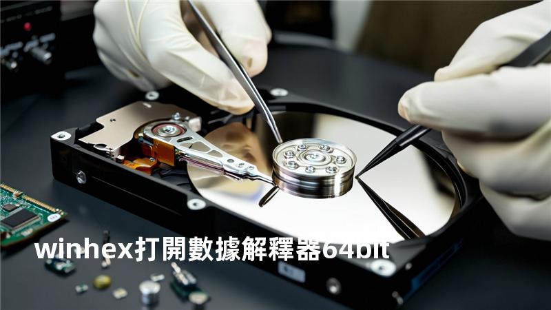 winhex打開數據解釋器64bit