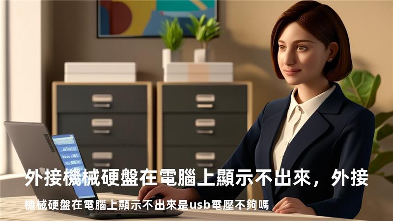 外接機械硬盤在電腦上顯示不出來，外接機械硬盤在電腦上顯示不出來是usb電壓不夠嗎