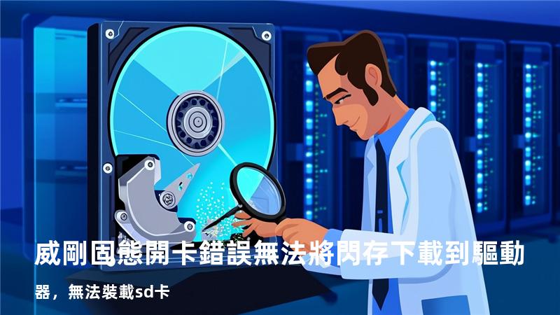 威剛固態開卡錯誤 無法將閃存下載到驅動器，無法裝載sd卡