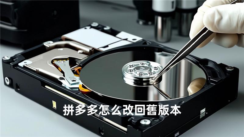 拼多多怎么改回舊版本