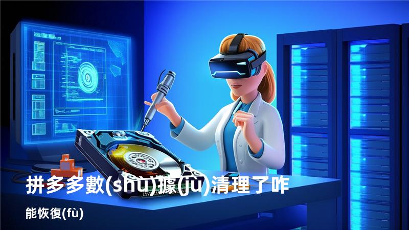 拼多多數(shù)據(jù)清理了咋能恢復(fù)
