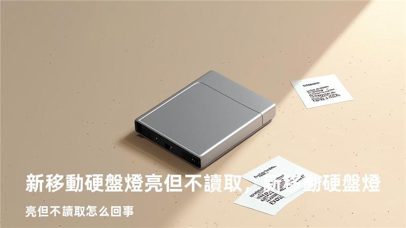 新移動硬盤燈亮但不讀取，新移動硬盤燈亮但不讀取怎么回事