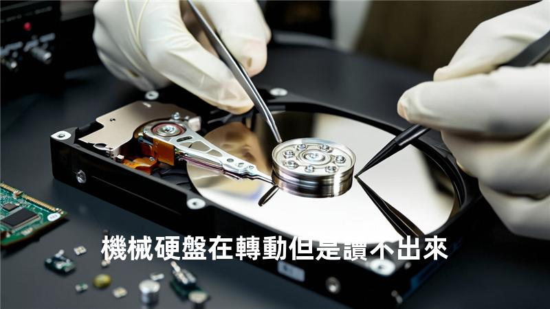 機械硬盤在轉動但是讀不出來