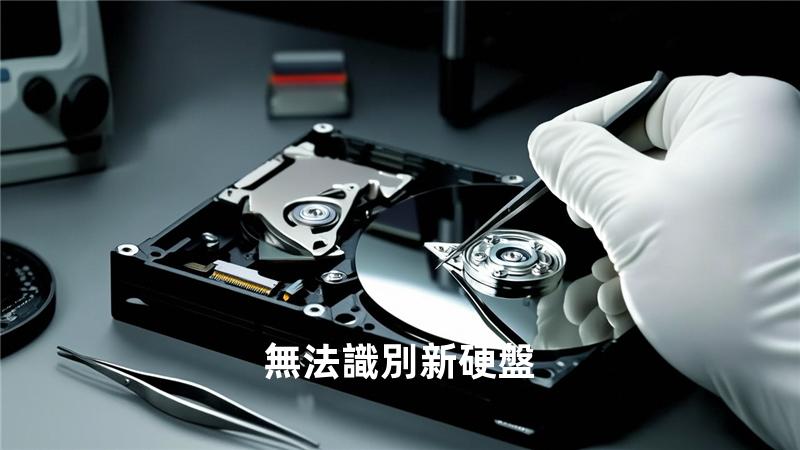 無法識別新硬盤