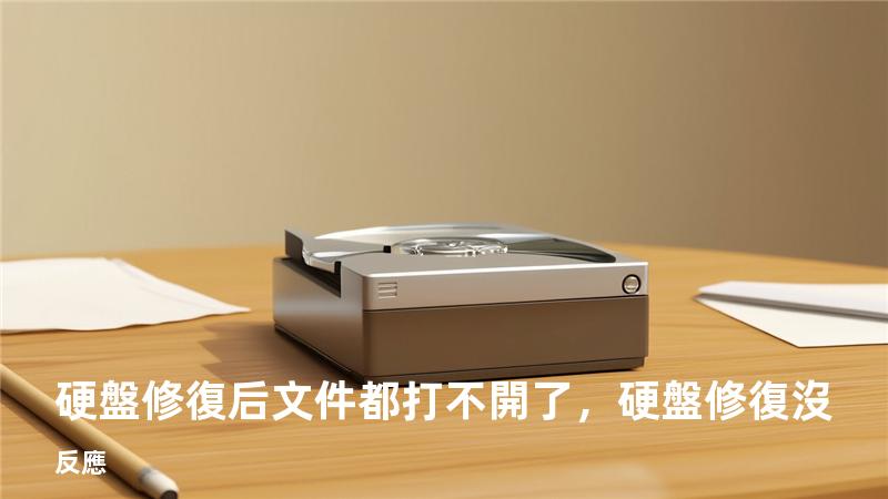 硬盤修復后文件都打不開了，硬盤修復沒反應