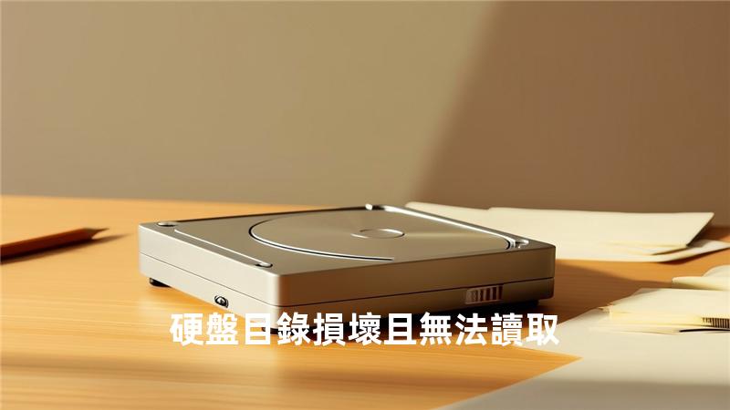硬盤目錄損壞且無法讀取
