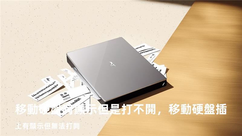 移動硬盤有顯示但是打不開，移動硬盤插上有顯示但無法打開