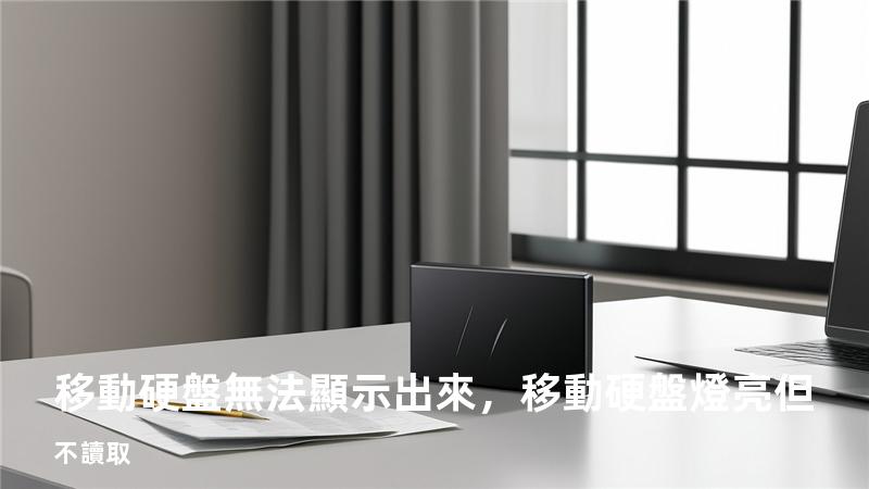 移動硬盤無法顯示出來，移動硬盤燈亮但不讀取