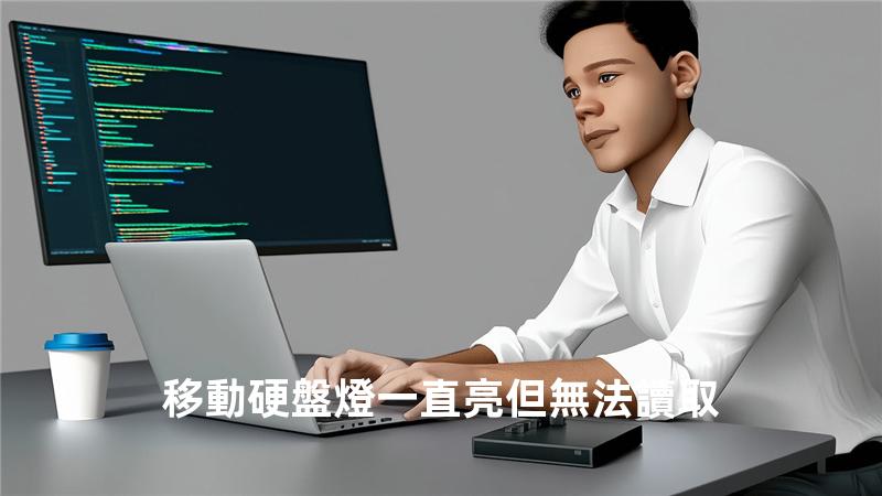 移動硬盤燈一直亮但無法讀取