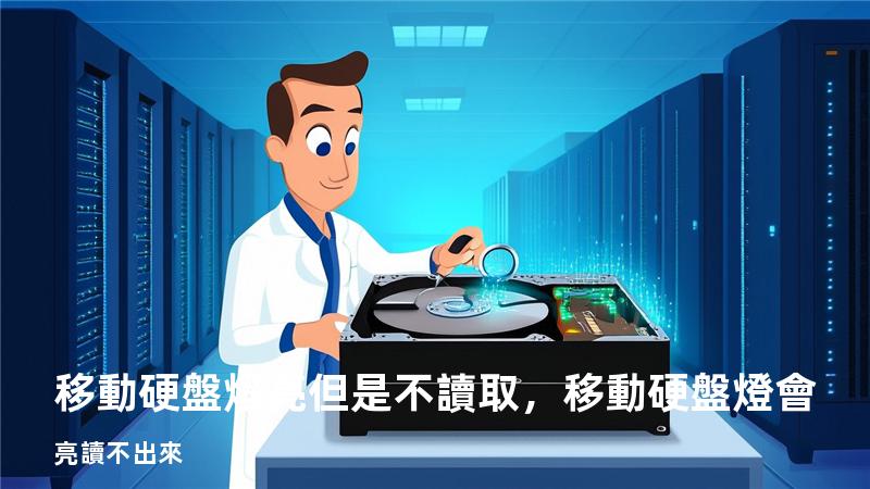 移動硬盤燈亮但是不讀取，移動硬盤燈會亮讀不出來