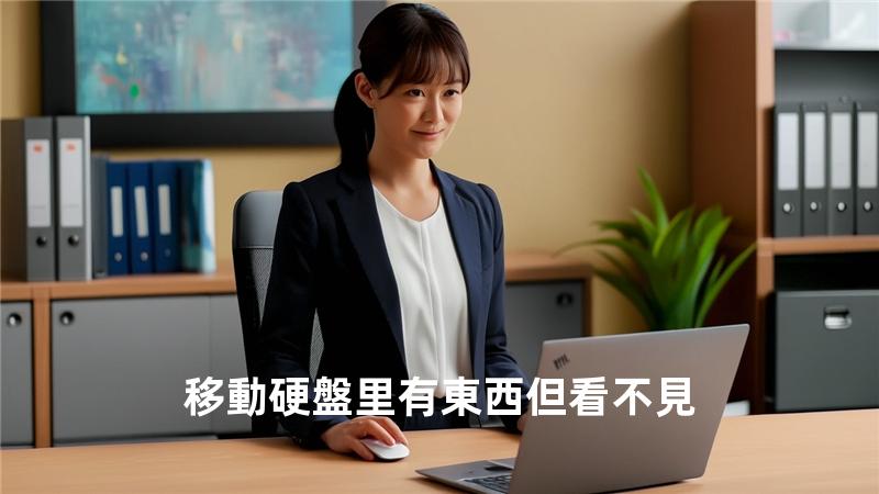 移動硬盤里有東西但看不見
