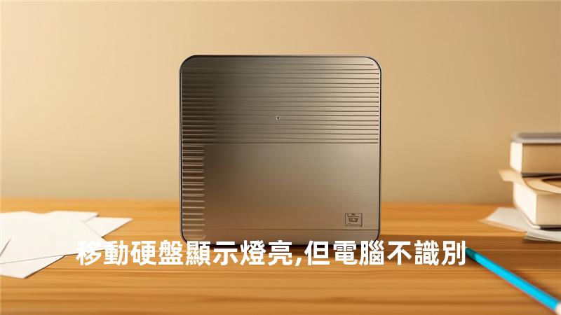 移動硬盤顯示燈亮,但電腦不識別