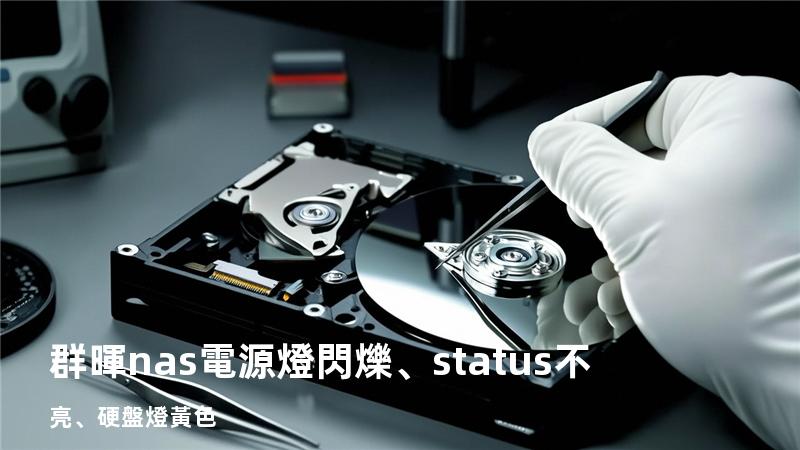 群暉nas 電源燈閃爍、status不亮、硬盤燈黃色