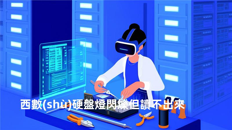 西數(shù)硬盤燈閃爍但讀不出來
