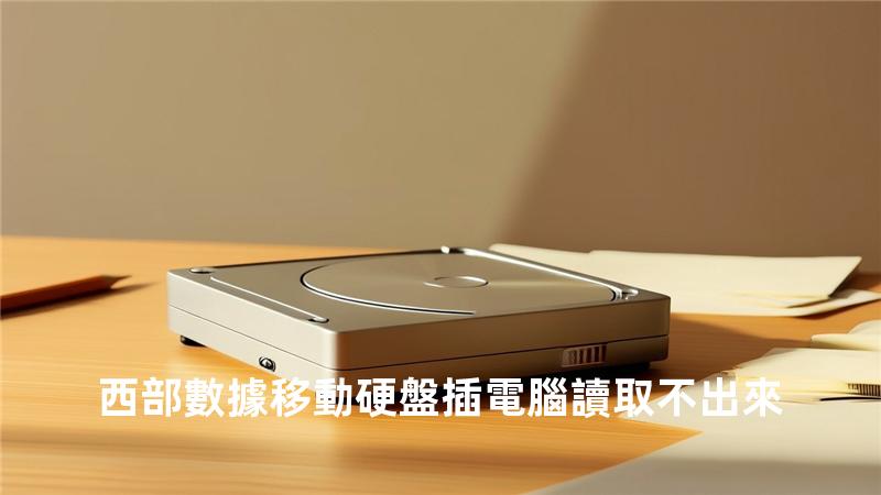 西部數據移動硬盤插電腦讀取不出來