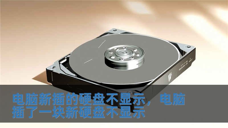電腦新插的硬盤不顯示，電腦插了一塊新硬盤不顯示