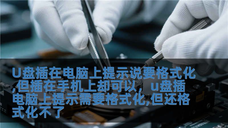 U盤插在電腦上提示說要格式化,但插在手機上卻可以，u盤插電腦上提示需要格式化,但還格式化不了