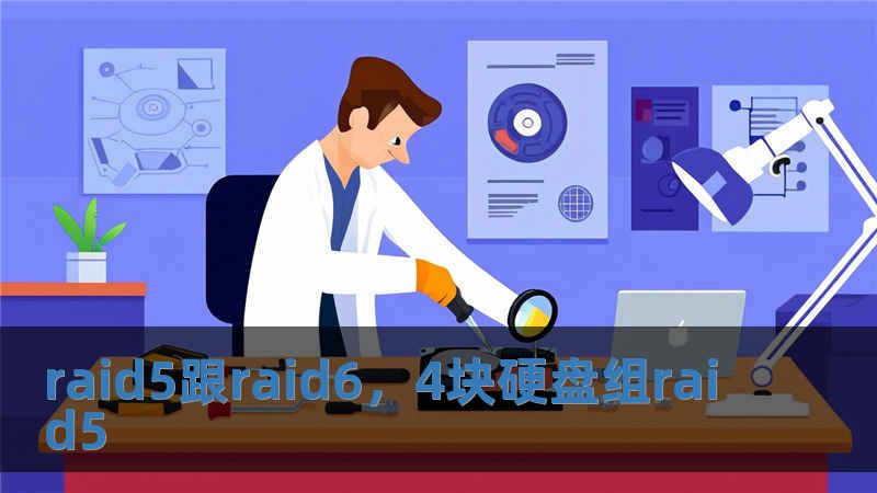 raid5跟raid6，4塊硬盤組raid5