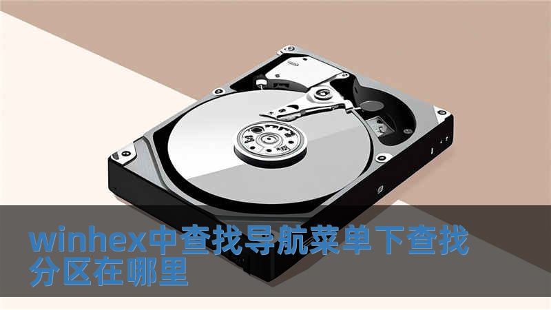 winhex中查找導(dǎo)航菜單下查找分區(qū)在哪里