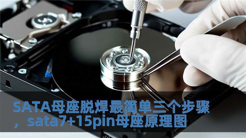 SATA母座脫焊最簡單三個步驟，sata7+15pin母座原理圖