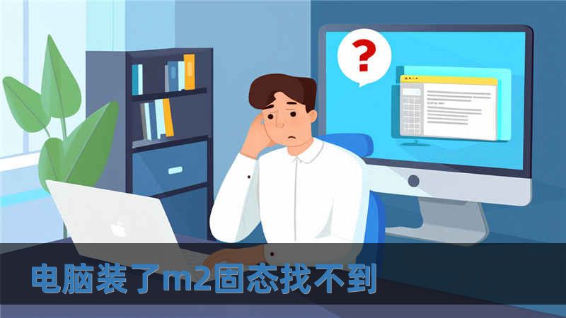 電腦裝了m2固態找不到