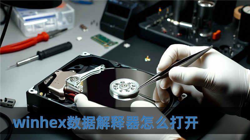 winhex數據解釋器怎么打開