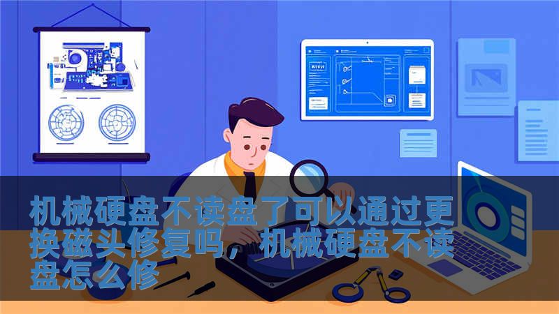 機械硬盤不讀盤了可以通過更換磁頭修復嗎，機械硬盤不讀盤怎么修