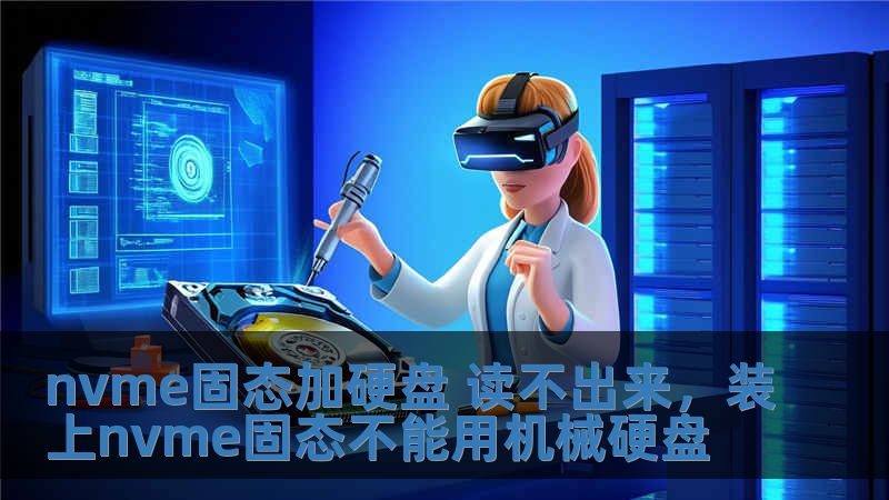 nvme固態加硬盤 讀不出來，裝上nvme固態不能用機械硬盤