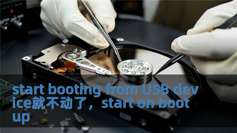 start booting from USB device就不動了，start on boot up