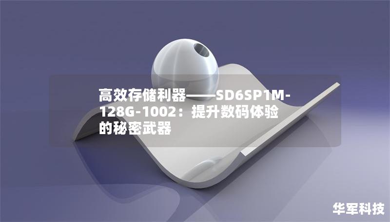 高效存儲利器——SD6SP1M-128G-1002：提升數碼體驗的秘密武器