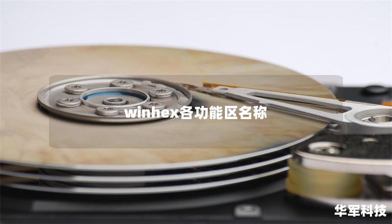 winhex各功能區(qū)名稱