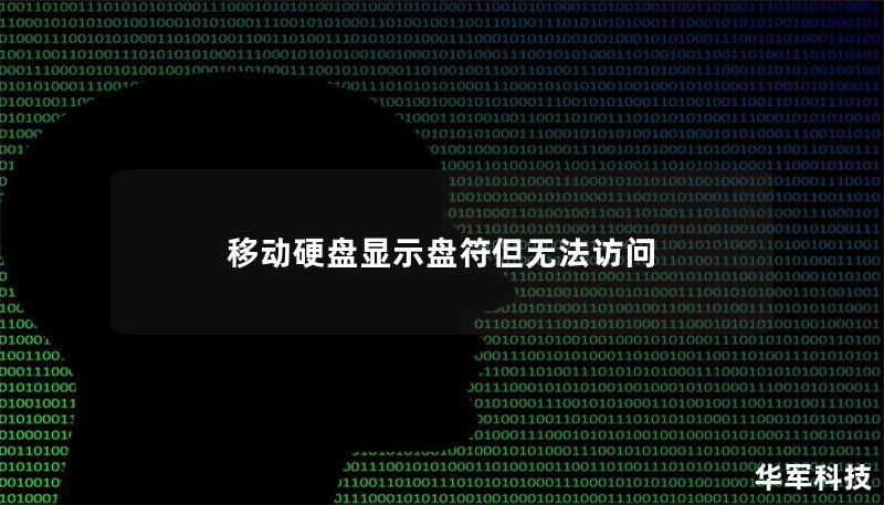 移動(dòng)硬盤顯示盤符但無法訪問