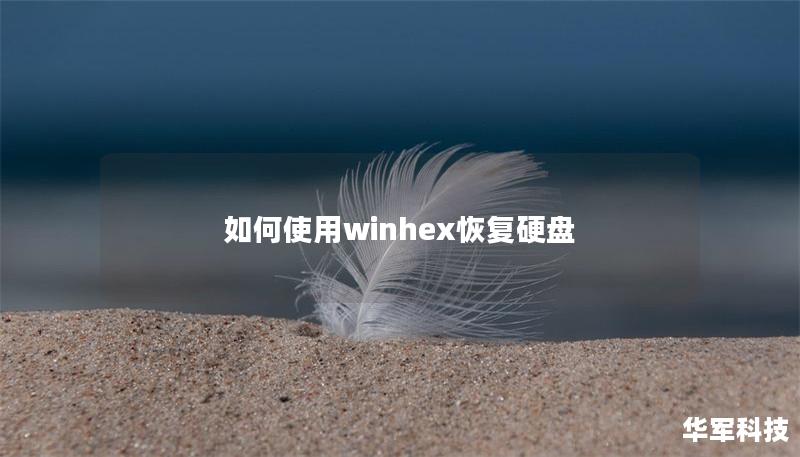 如何使用winhex恢復(fù)硬盤(pán)