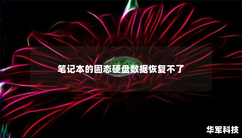 筆記本的固態硬盤數據恢復不了